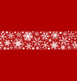 snowflakes seamless pattern vector image vector image
