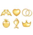 golden set vector image vector image