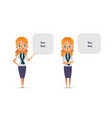 set of happy and unhappy women or scout troop vector image vector image