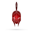 roman or greek helmet spartan vector image