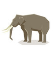 flat geometric asian elephant vector image vector image