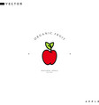 fresh apple logo vector image