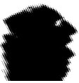 halftone grunge background vector image