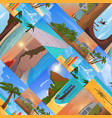 summer time vacation nature tropical beach vector image vector image