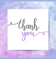 thank you lettering vector image vector image