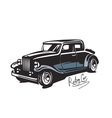 black retro car vector image