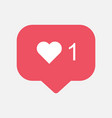 counter follower notification symbol instagram vector image