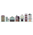 old town street architecture of ancient buildings vector image vector image