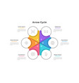 modern infographic options template vector image
