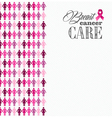 breast cancer awareness ribbon women figures vector image vector image