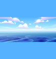 arctic frozen sea landscape with flat ice surface vector image