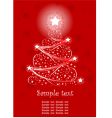 christmas tree vector image
