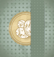 easter grunge card vector image