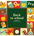 back to school background vector image vector image