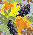 seamless autumn background vector image vector image