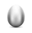silver egg vector image vector image