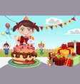 birthday party vector image vector image