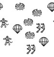extreme sport activity seamless pattern vector image vector image
