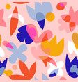 abstract contemporary floral seamless pattern vector image vector image