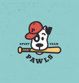 dog sport mascot vector image vector image