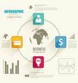 infographic circle concept vector image
