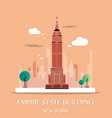 empire state building vector image vector image