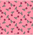 bright blossom drawing botanical rose pattern vector image vector image