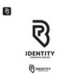 initial pb letter logo vector image vector image