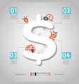 modern style info graphic design layout template vector image vector image