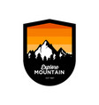 mountain logo design inspiration vector image vector image