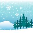 winter background vector image