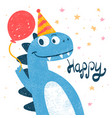 cute dino dinosaur for print t-shirt vector image
