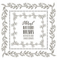 floral pattern brushes with branches vector image