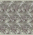 seamless ethnic floral doodle pattern vector image