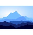 blue mountains vector image