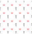 floral background seamless pattern black and white vector image