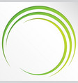 abstract bright background with circles and green vector image