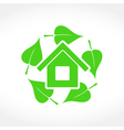 green house emblem vector image