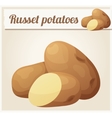 russet potatoes detailed icon vector image