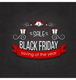 black friday sale calligraphic designs vector image
