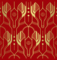 abstract line dragon head geometric seamless vector image vector image