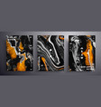 abstract liquid placard fluid art texture vector image