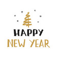 new year greeting card hello 2020 hand drawn vector image