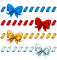 set from bows vector image vector image