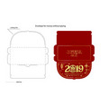 chinese new year money red packet ang pau design vector image vector image