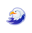 eagle logo template - usa bald head vector image