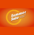 summer sale fantastic offers 3d vector image
