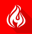 fire flames set vector image vector image