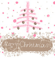 hand drawn christmas background vector image