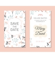 romantic cards template vector image